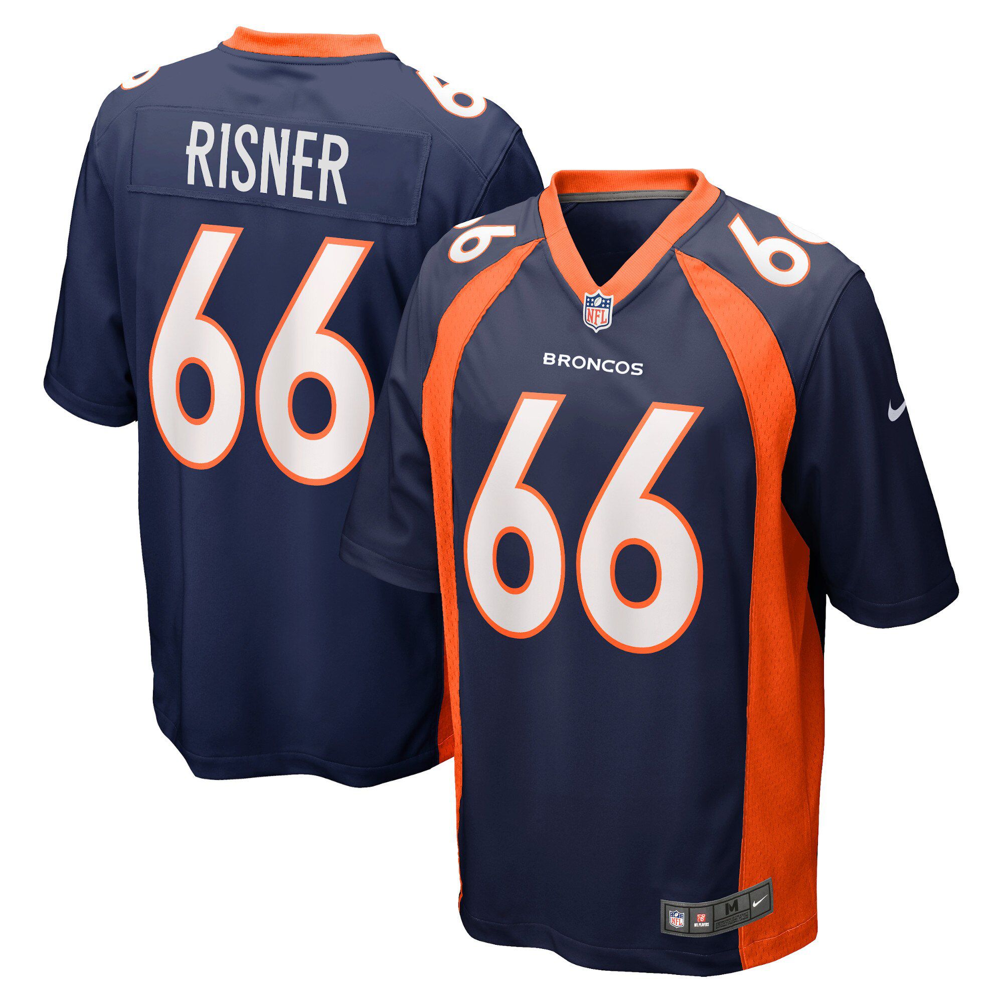 Men Denver Broncos 66 Dalton Risner Nike Blue Game NFL Jersey